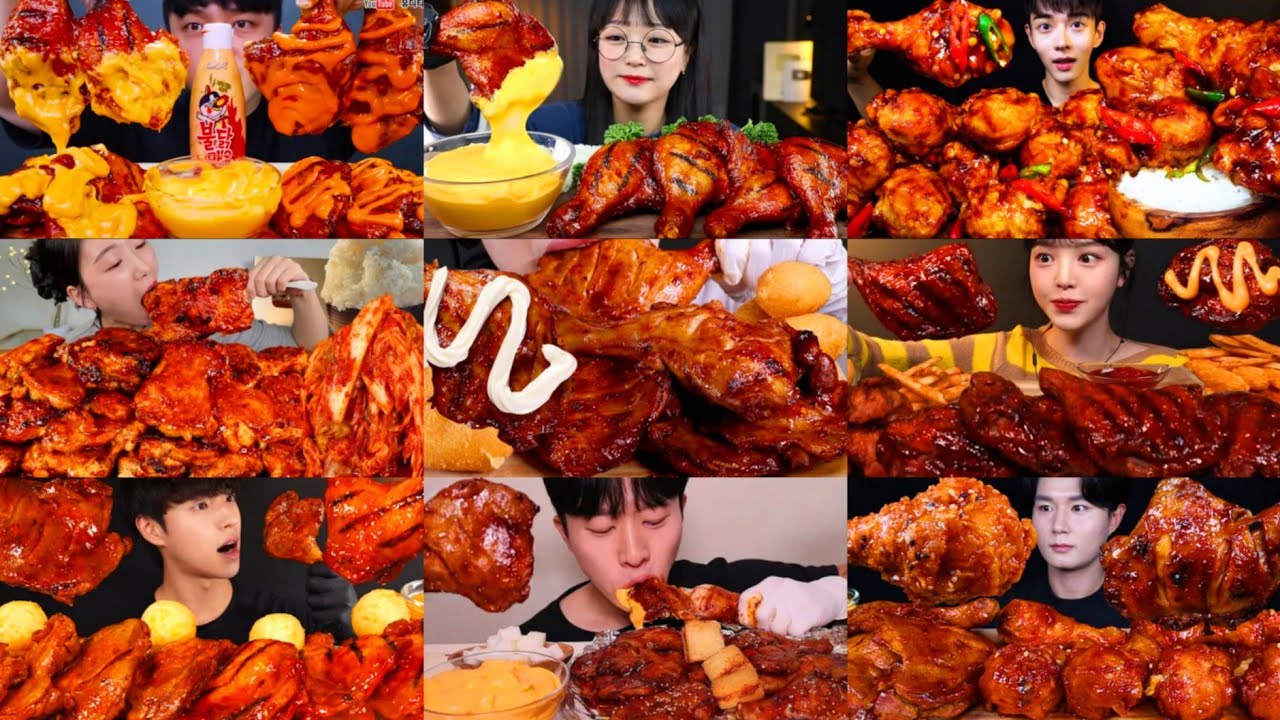 BEST JAMAICAN STYLE BBQ CHICKEN MUKBANG COMPILATION * DELICIOUS JAMAICAN CHICKEN WITH CHEESE SAUCE
