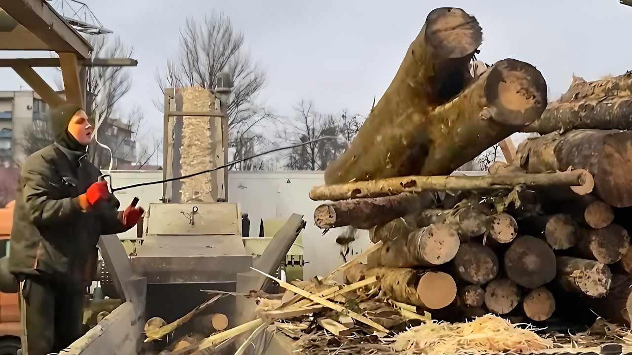 NEVER SEEN — Logs Falling the Wrong Way.