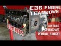 BMW E36 Engine Teardown [Pt 3]: Crankshaft Removal and More! (m50 m52 s50 applications)