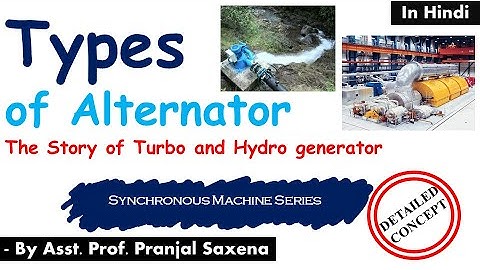 L7: Types of alternator | Cylindrical and Salient pole alternators | Synchronous machine series