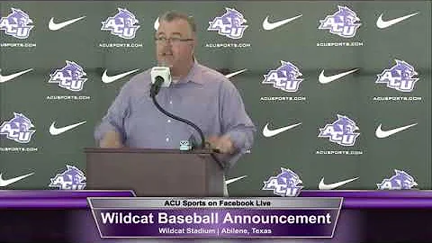 ACU Baseball | Rick McCarty introductory press con...