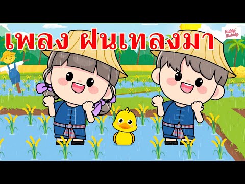 เพลง ฝนเทลงมา | #เพลงเด็กเจ้าตัวเล็ก - Kiddy Melody