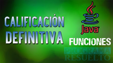 Cómo Calcular la NOTA FINAL de un ESTUDIANTE en JAVA | Con Funciones | #1