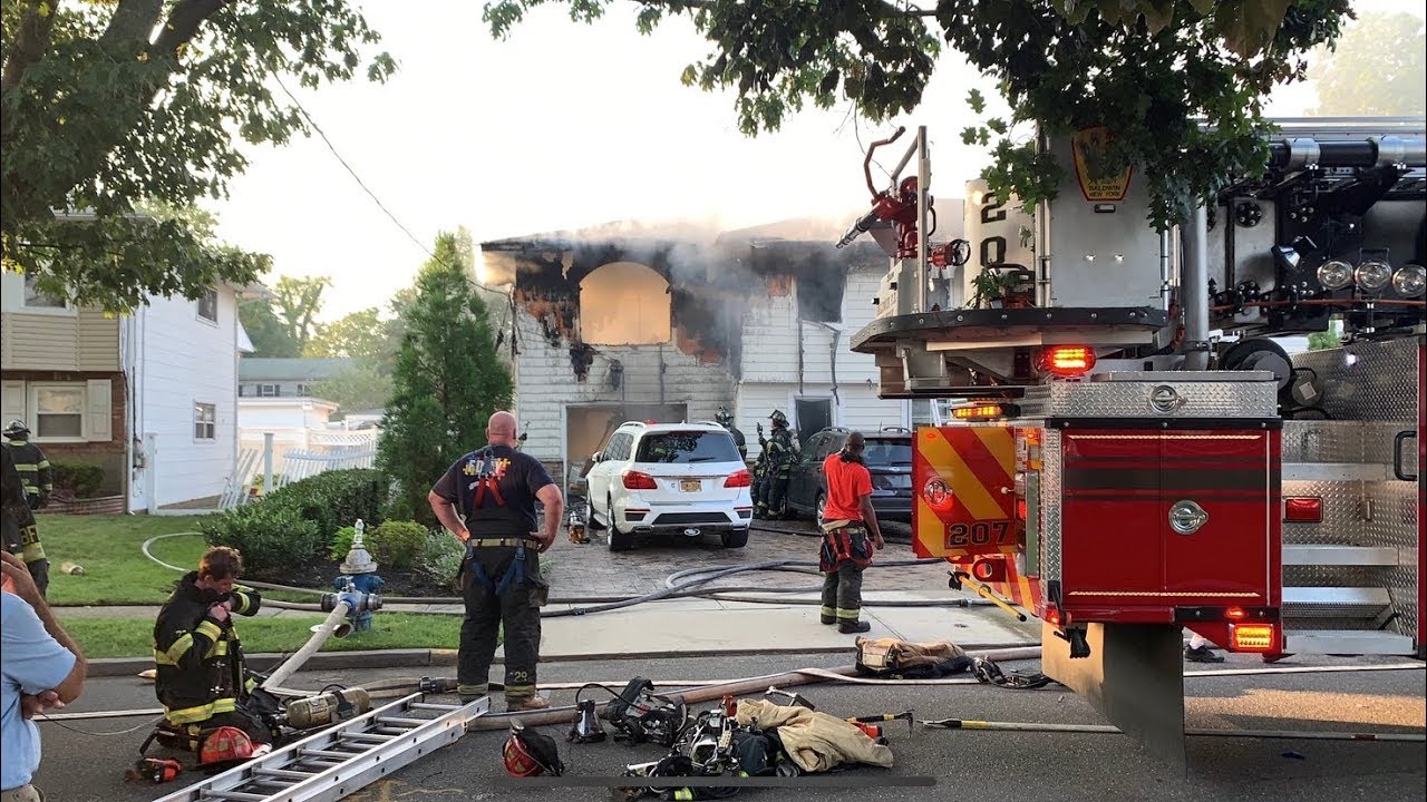 Baldwin Fire Department Working House Fire YouTube
