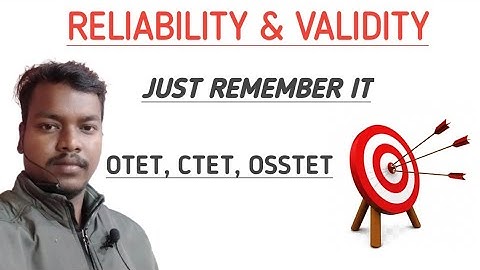 what is reliability & Validity easy way to understand in odia For any teaching exam