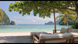 Tropical Beach Paradise | Relaxing Guitar Music &amp; Ocean Wave Sounds (3 Hours)