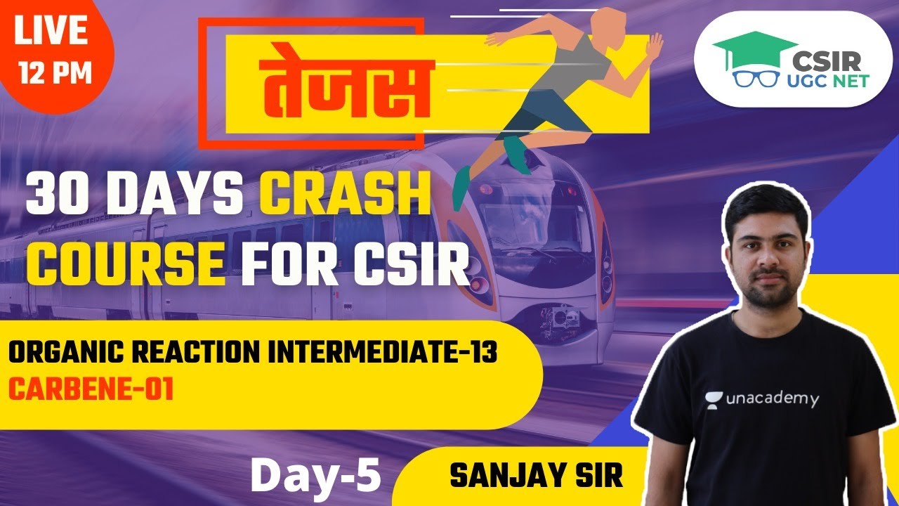 Organic Reaction Intermediate-12 | Carbene-01 | CSIR NET GATE | CSIR Chemistry 2021 | Sanjay Sir