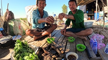 cá lóc cá rô nướng chấm mắm me ăn kèm với lá sầu đâu nhâm nhi vài ly cho thắm tình quê hương/GLQ