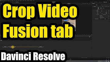 How to crop a video (Davinci Resolve, Fusion tab)