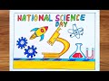 National Science Day Poster Drawing Easy | National Science Day Drawing for kids | 28th Day Drawing