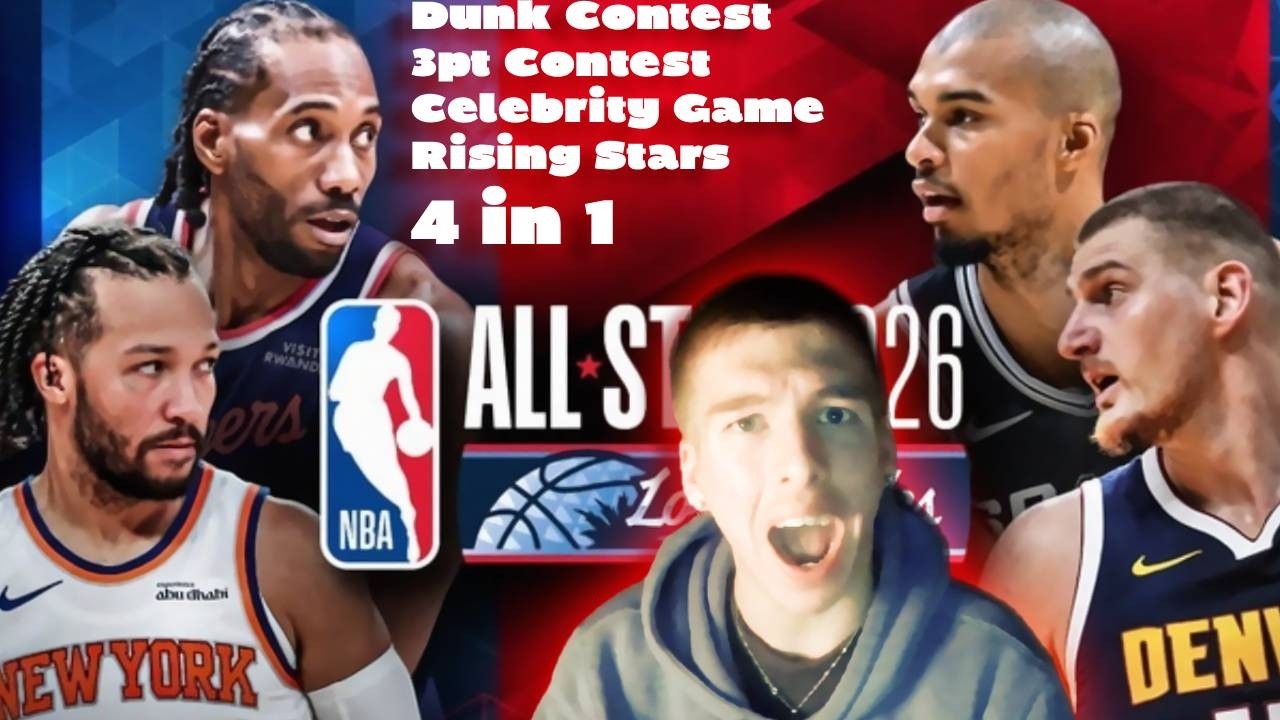 Bwithdashifts Reacts To Dunk Contest/3pt Contest/Rising Stars/Celebrity Game ( 4 IN 1)