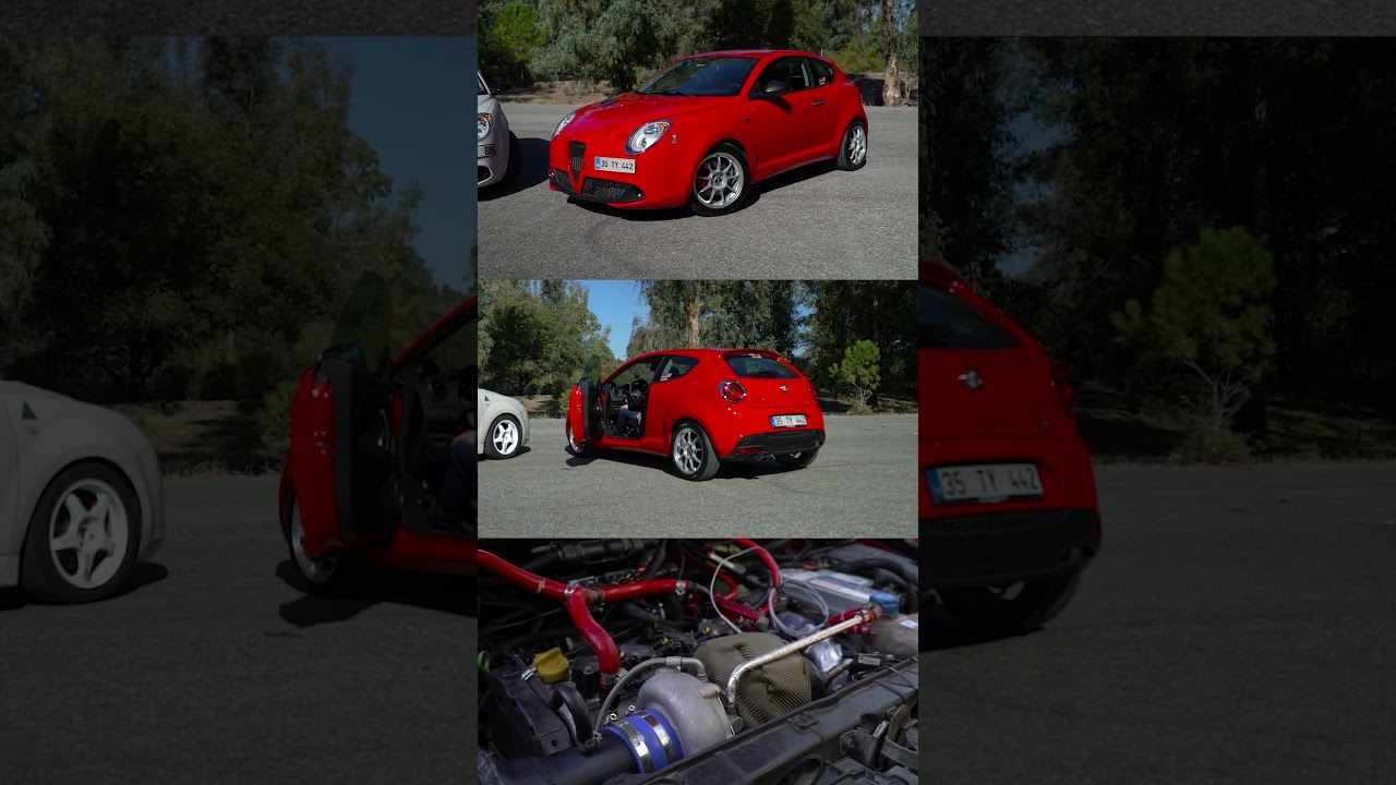 Big Turbo 500 HP Alfa Romeo Mito 1.4 T-Jet /  100-200 Km/h Acceleration / Exhaust & Engine Sound !