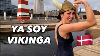 Me animé a meterme al agua helada en invierno en Dinamarca!!! Vinterbadning + Sauna