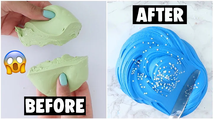 EXTREME SLIME MAKEOVERS *fixing my old slimes*