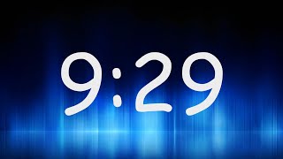 9:29 Minutes Timer / Countdown from 9min 29sec