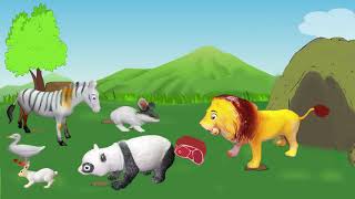 قصص أطفال - حدوتة أرنوب الشجاع والاسد الجشع screenshot 1