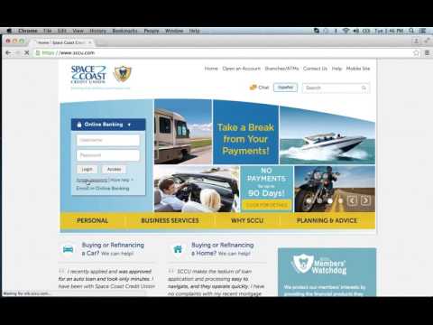 Space Coast Credit Union Online Banking Login Instructions