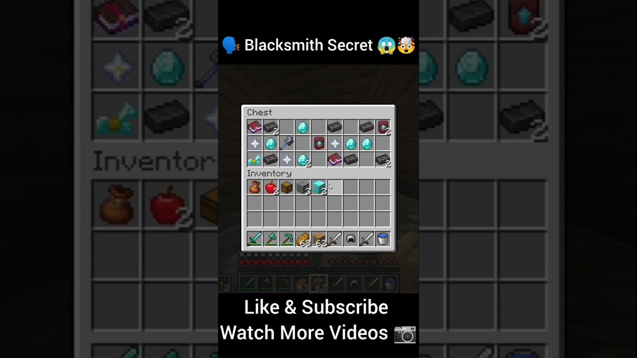 BLACKSMITH SECRET REVEALED! 🤫 (Minecraft Village Trick!)