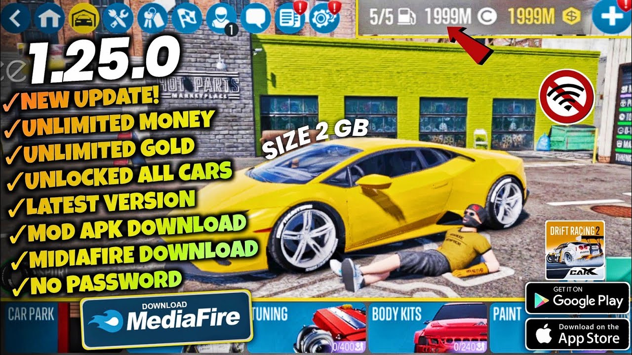 CARX DRIFT RACING 2 APK MOD COM DINHEIRO INFINITO V 1.25.0 ATUALIZADO 2023  