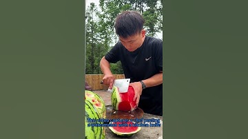 Watermelon Peeling Masterclass｜Life-Saving Knife Hack