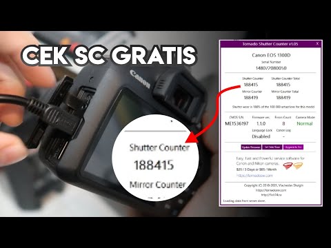 Tutorial Cara Cek Shutter Count Kamera Canon Terbaru - Pake Software Gratis