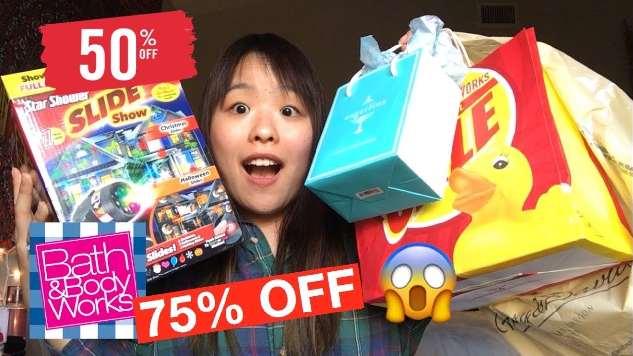 AFTER CHRISTMAS SALE HAUL! Boxing day deals ✨ Bath and Body Works semi annual sale 2018 - YouTube