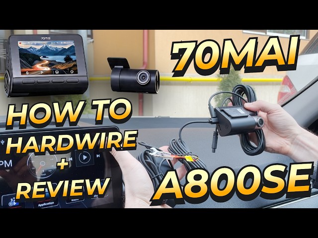 70MAI 4K A800SE Front and Rear Dash Cam Mercedes W204 Hardwire