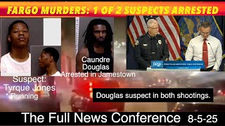 FULL NEWS CONFERENCE: Fargo Murders Update, 1 Of 2 Suspects Arrested