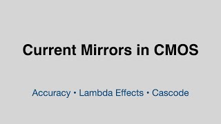 Why Analog Circuits Need a Current Mirror (and Why One Transistor Is Never Enough)