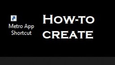 How to create a Metro app desktop shortcut for Windows 8.1