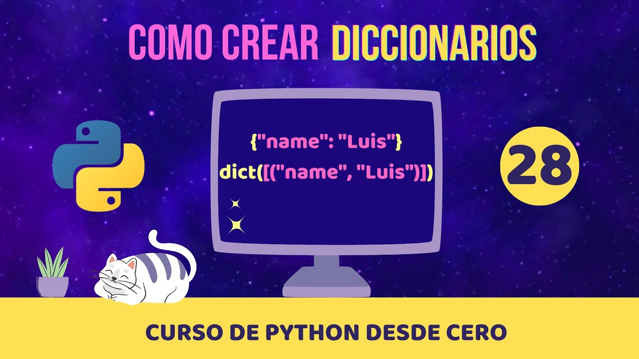 Diccionarios | Curso de Python desde cero 🐍 - YouTube