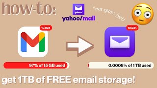Details HOW TO: get 1TB of *free* email storage 💌 News