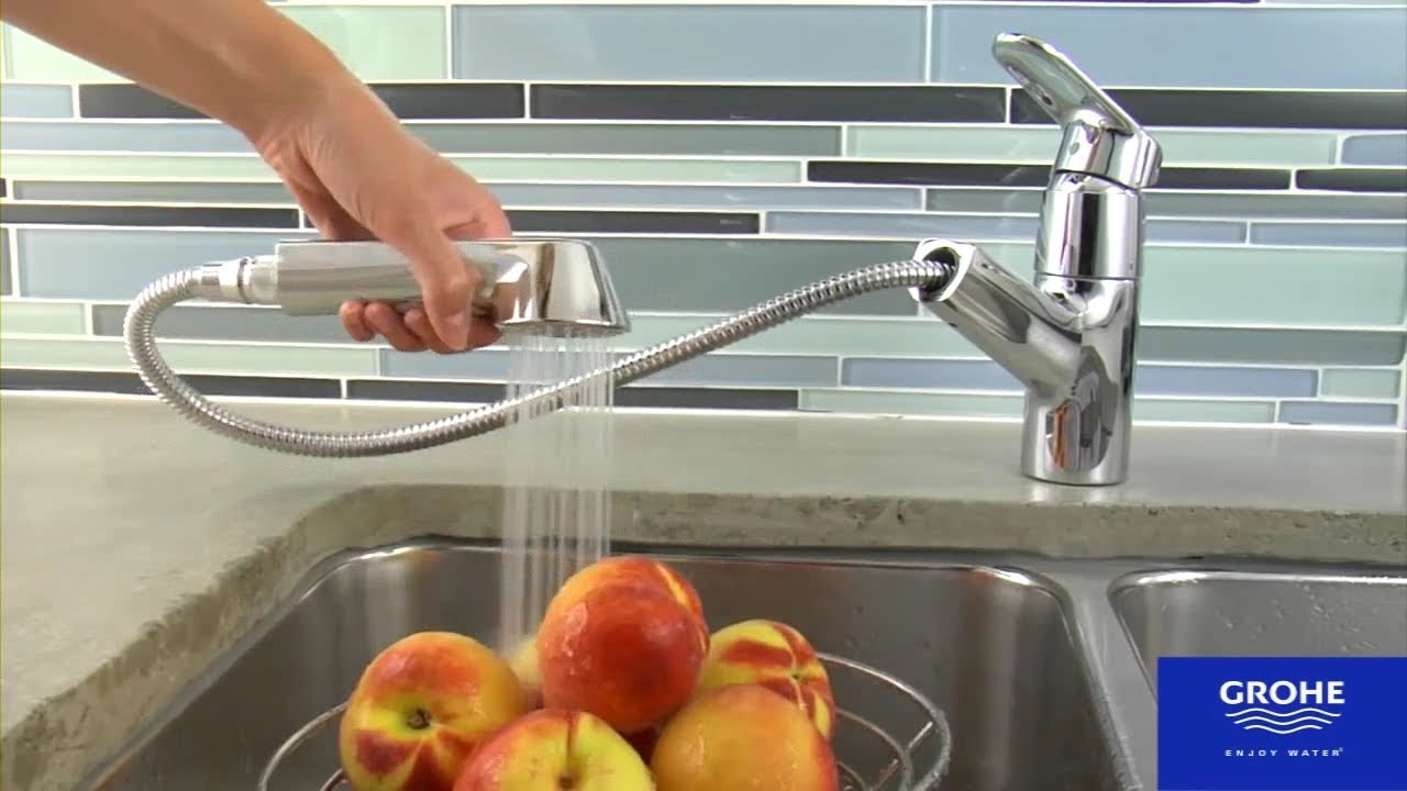 Кухонный смеситель GROHE Europlus - YouTube
