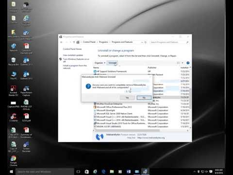 Malwarebytes Uninstall Windows