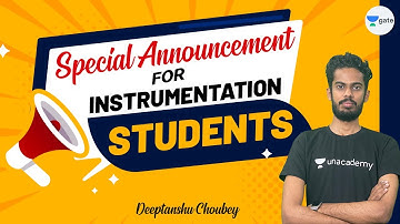 Special announcement for Instrumentation students | Deeptanshu choubey
