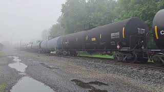 Norfolk Southern freight trains at Lewistown, PA (05/13/2024)