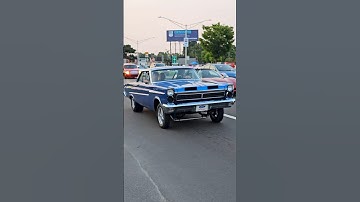 1965 Mercury Comet Cyclone Classic Car Drive By Engine Sound Woodward Dream Cruise 2024