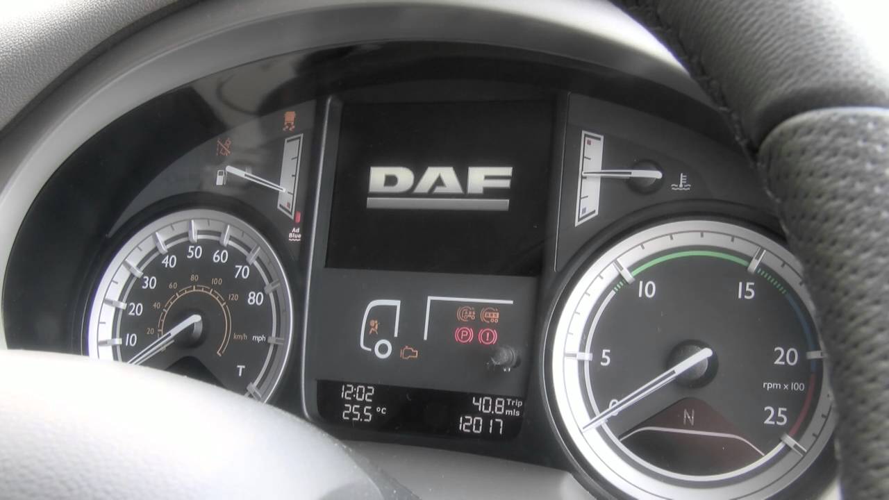 DAF Truck Dashboard Warning Lights Diagnosis And Reset
