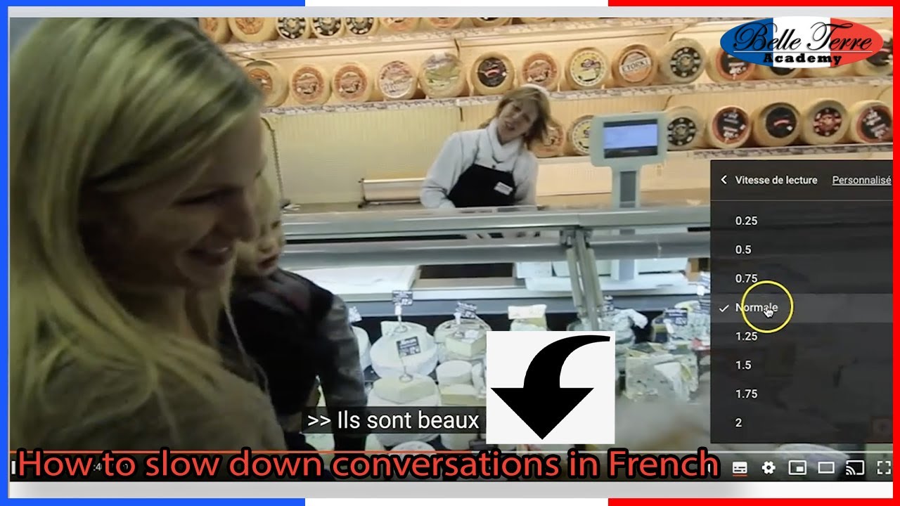 How To Slow Down French Conversations \U0026 Youtube Videos In French \U0026 Add Subtitles To Youtube Videos