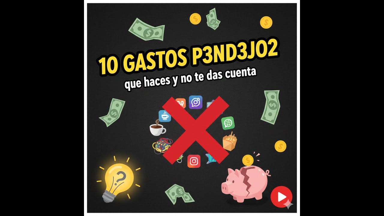 10 Gastos p3nd3j02 que haces y no te das cuenta - YouTube