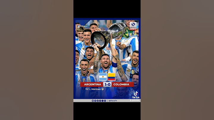 COPA AMERICA FINAL2024 /Argentina 1-0 Colombia (AET) #euro #copaamerica #messi #argentina