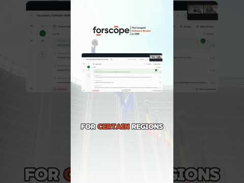 “After you buy from Forscope, can you sell your licenses legally to someone outside Europe?”