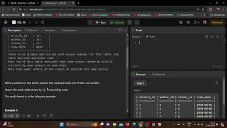 1148. Article Views I Leetcode Top 50 SQL Problem SOLVED