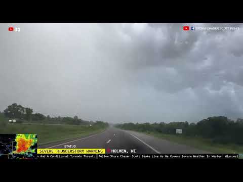 LIVE STORM CHASE: Wisconsin Severe Weather Coverage