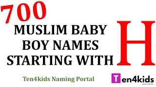 700 Muslim Popular Baby Boy Names Starting with H