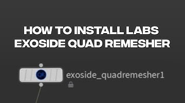 How to install Labs Exoside Quadremesher In Houdini