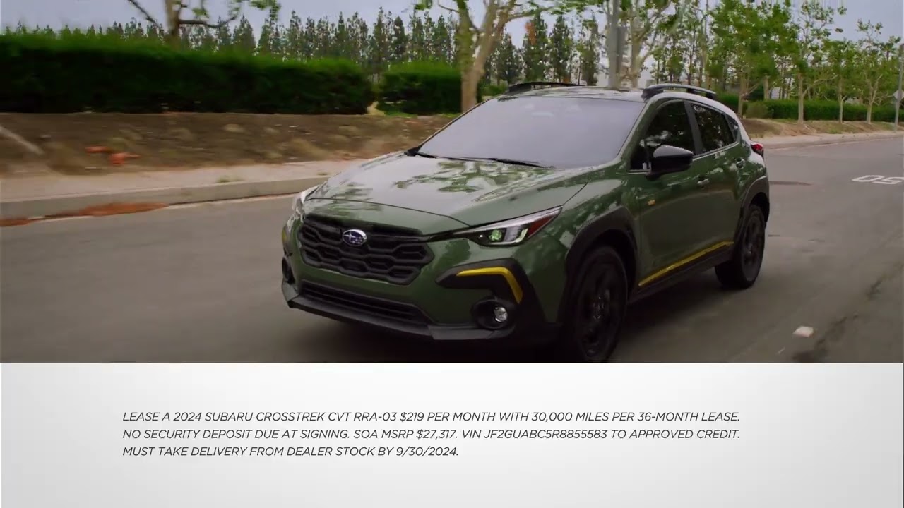 2024 Subaru AWD Crosstrek | Lease Special | September 2024 | Schlossmann Subaru City