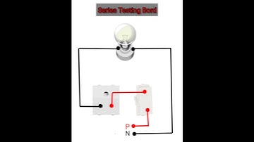 1 switch 1 socket 1 holder series bord wiring conection video #electrical #shortsviral
