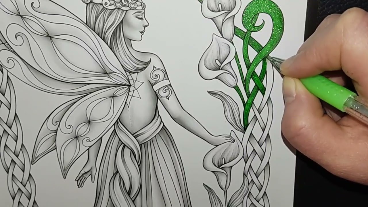 》》》Coloring: Fairy Bliss 🧚 by Lenka Filonenko 🌸