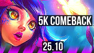NEEKO & Caitlyn vs PYKE & Vayne (SUP) | Comeback, 5/5/20 | EUW Master | 25.10